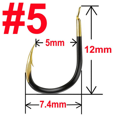 HookUpCo. Tungsten Steel Fishing Hooks, 20 Pack - HookUpCo.