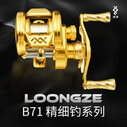 Lightweight Aluminum Baitcasting Reel with 13 Bearings, 8.1:1 Gear