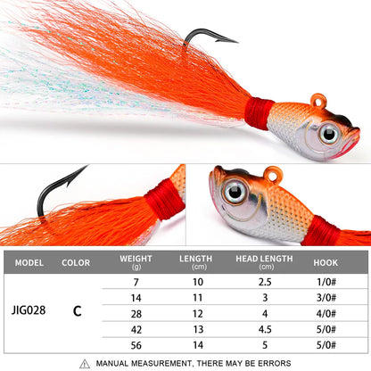 HookUpCo. Feathered Fishing Jig Set - HookUpCo.