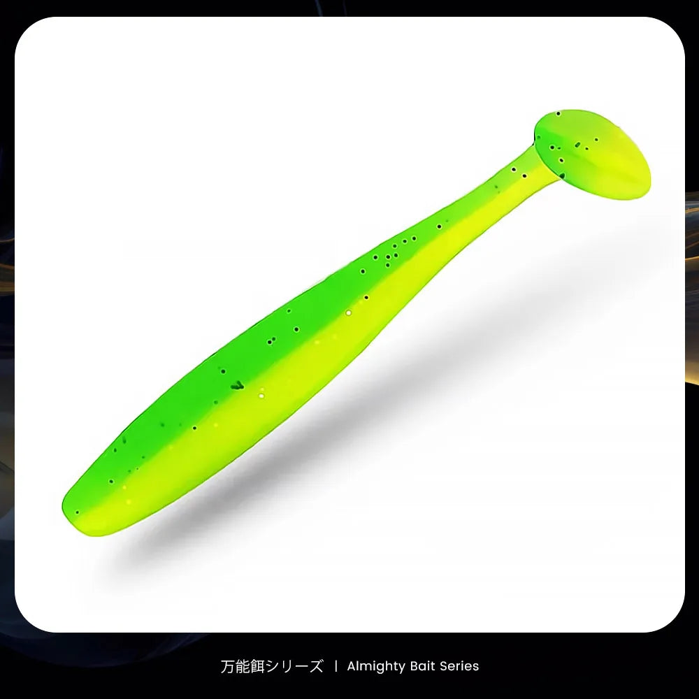 Soft Silicone Shad Worm Fishing Lure for Bass