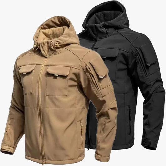 Men's Tactical Winter SharkSkin Fleece Jacket for Outdoors