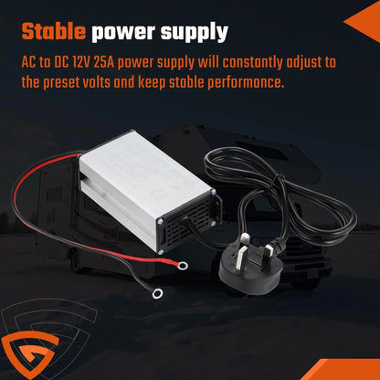 HookUpCo. 230V to 12V Power Converter Adapter