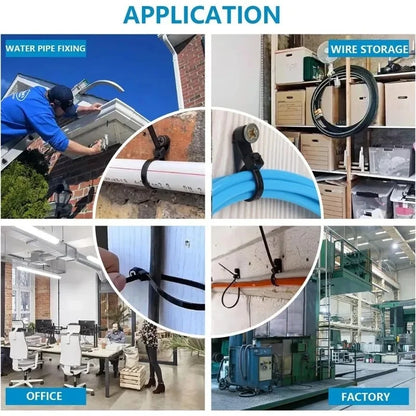 Reusable Nylon Cable Ties 500PCS