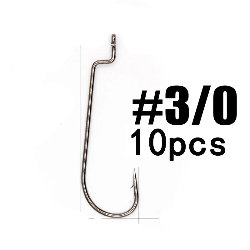 HookUpCo. 10-Pack Super Lock Fishing Hooks - HookUpCo.