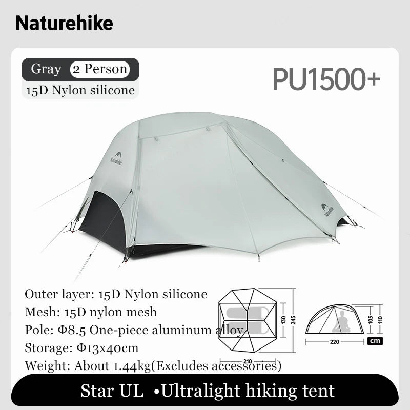 HookUpCo. Ultralight Double Layer Camping Tent - HookUpCo.