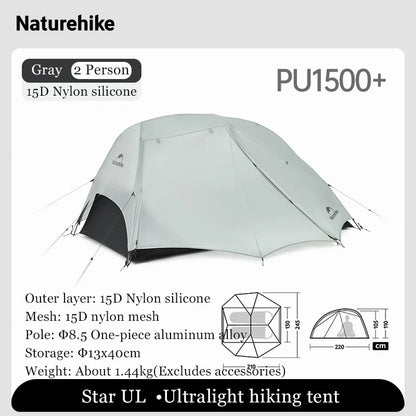 HookUpCo. Ultralight Double Layer Camping Tent - HookUpCo.
