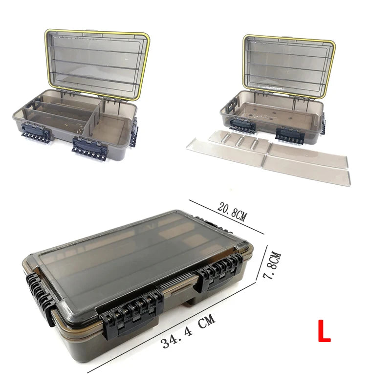 Spacious Waterproof Tackle Box for Fishing Gear