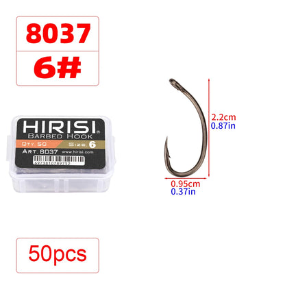 HookUpCo. 50-Pack PTFE Coated Fish Hooks - HookUpCo.