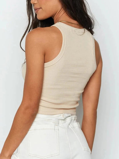 Ribbed Off-Shoulder Crop Top for Summer Casual Wear