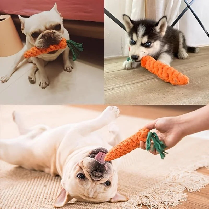 HookUpCo. Carrot Knot Toy for Dogs and Cats