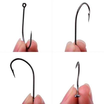 HookUpCo. High Carbon Fishing Circle Hooks 50pcs - HookUpCo.