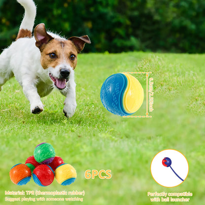 HookUpCo. 6-Pack Squeaky Dog Chew Balls
