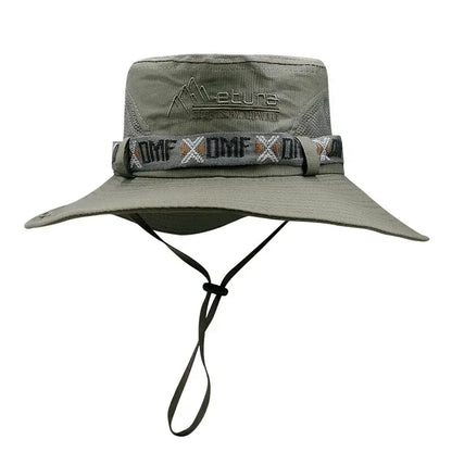 HookUpCo UV Wide Brim Bucket Hat
