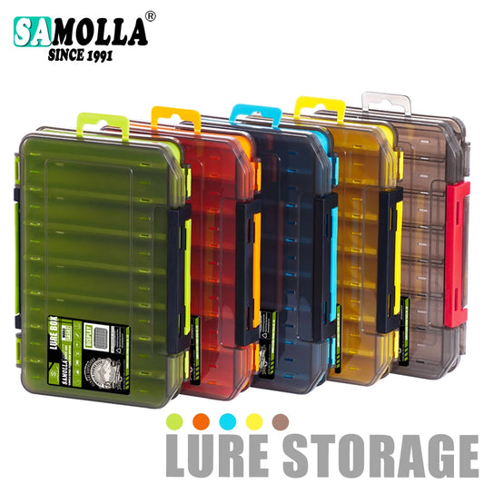 Compact Double-Sided Tackle Box for Efficient Fishing Storage