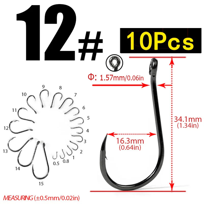 HookUpCo. Carbon Steel Circle Hooks for Fishing - HookUpCo.