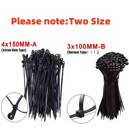 Reusable Nylon Cable Ties 500PCS