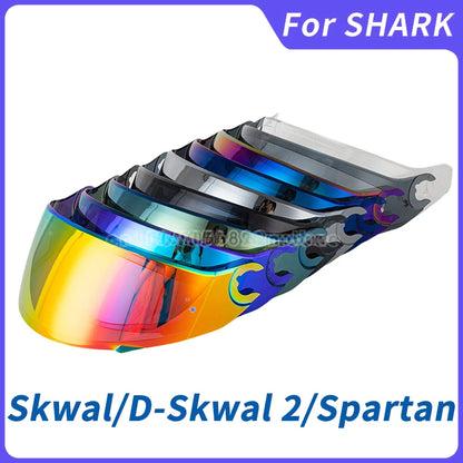 HookUpCo. Skwal 2 Spartan Carbon Motorcycle Helmet Visor