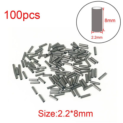 Copper Crimp Sleeves for Fishing Lines - 100pcs - HookUpCo.
