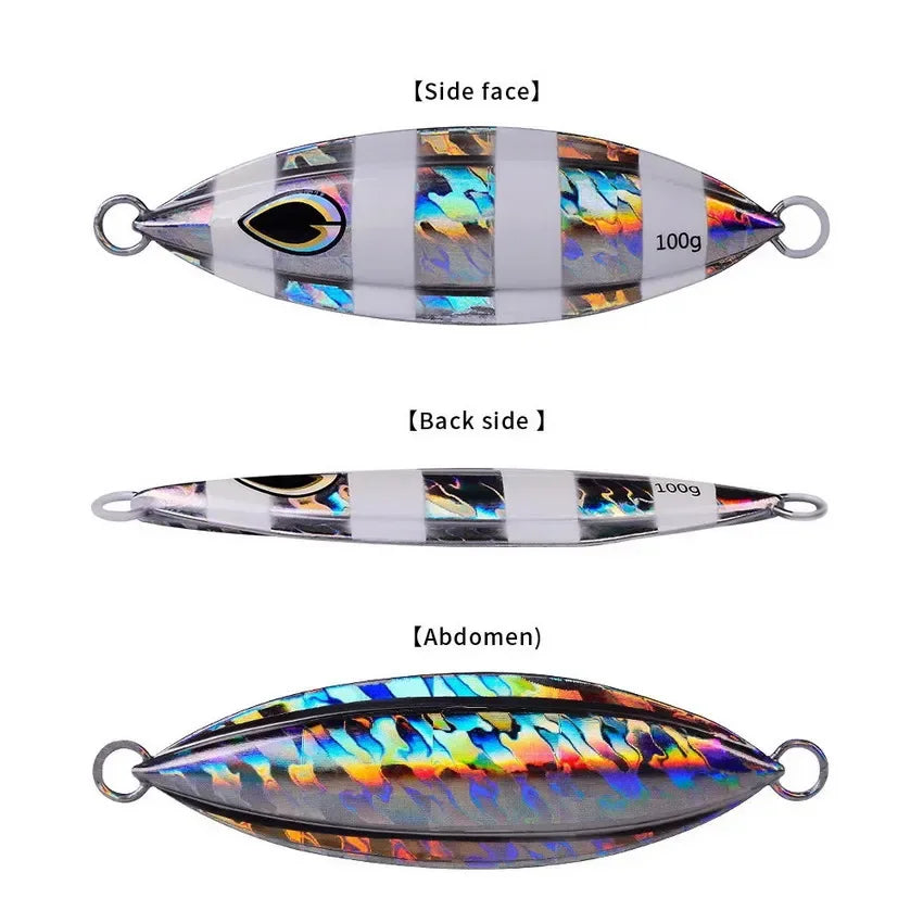 40g to 100g Metal Fishing Lures for Saltwater Jigging