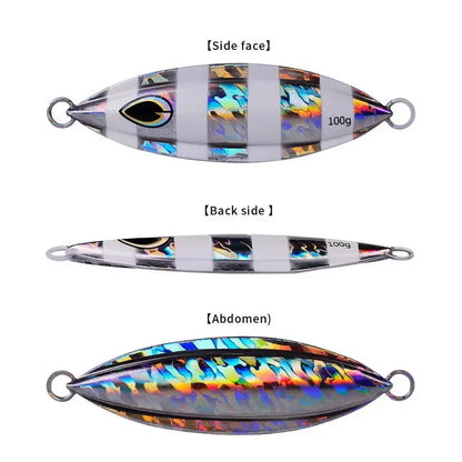 40g to 100g Metal Fishing Lures for Saltwater Jigging