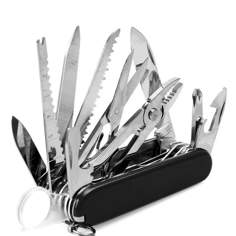 17-in-1 Stainless Steel Folding Multi-Tool for Camping