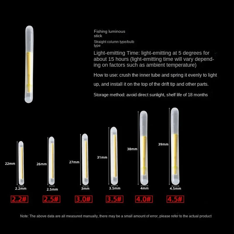 Fluorescent Fishing Rod Lights for Night Angling - HookUpCo.