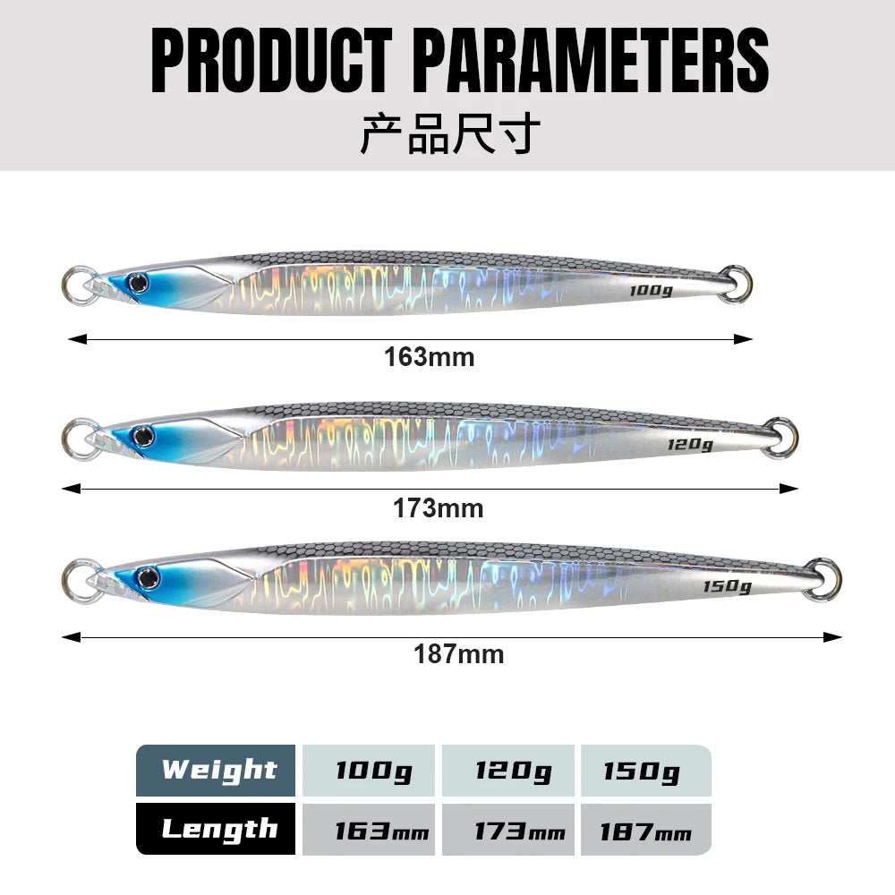 HookUpCo. Asymmetrical Jigging Lure for Saltwater - HookUpCo.
