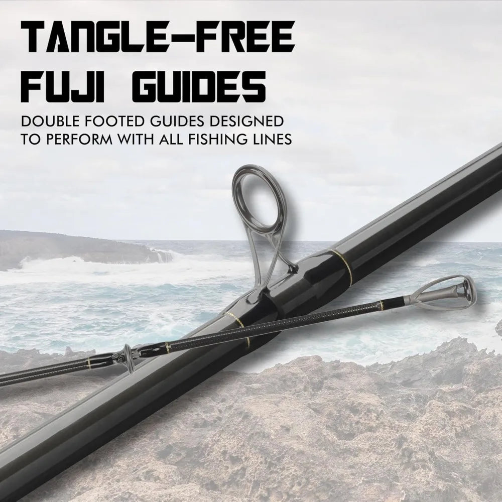 HookUpCo. Heavy-Duty Saltwater Fishing Rods - HookUpCo.