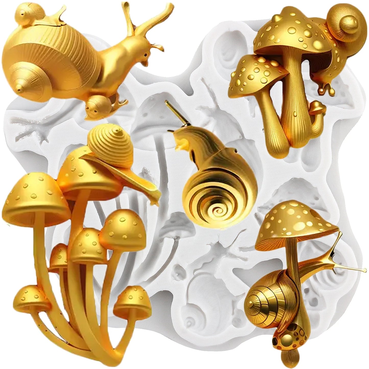 Mushroom Silicone Molds for Creative Cake and Candy Designs