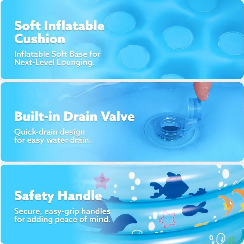 HookUpCo. Inflatable Kiddie Pool