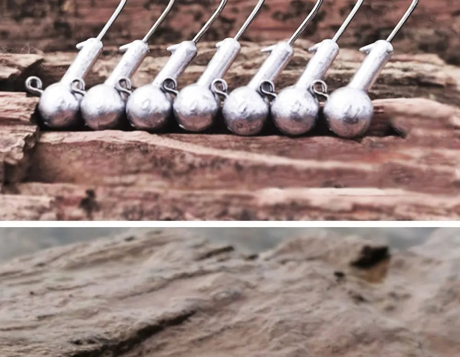 Versatile Jig Head Hooks for Fishing - Multiple Sizes Available