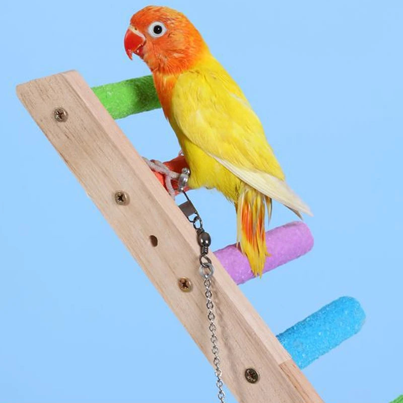 HookUpCo. Wooden Bird Climbing Ladder Toy