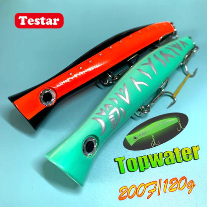 HookUpCo. Testar Big Game Trolling Popper Lure for Tuna