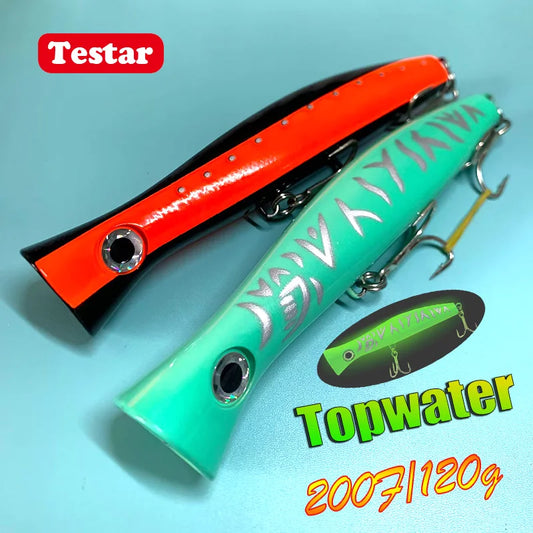 HookUpCo. Testar Big Game Trolling Popper Lure for Tuna