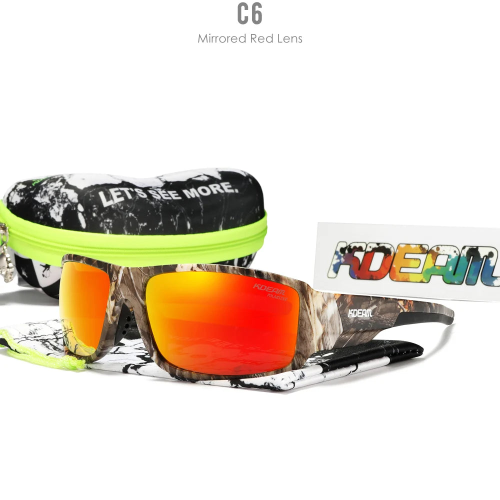 KDEAM Polarized Sports Sunglasses for Men - Stylish & Durable