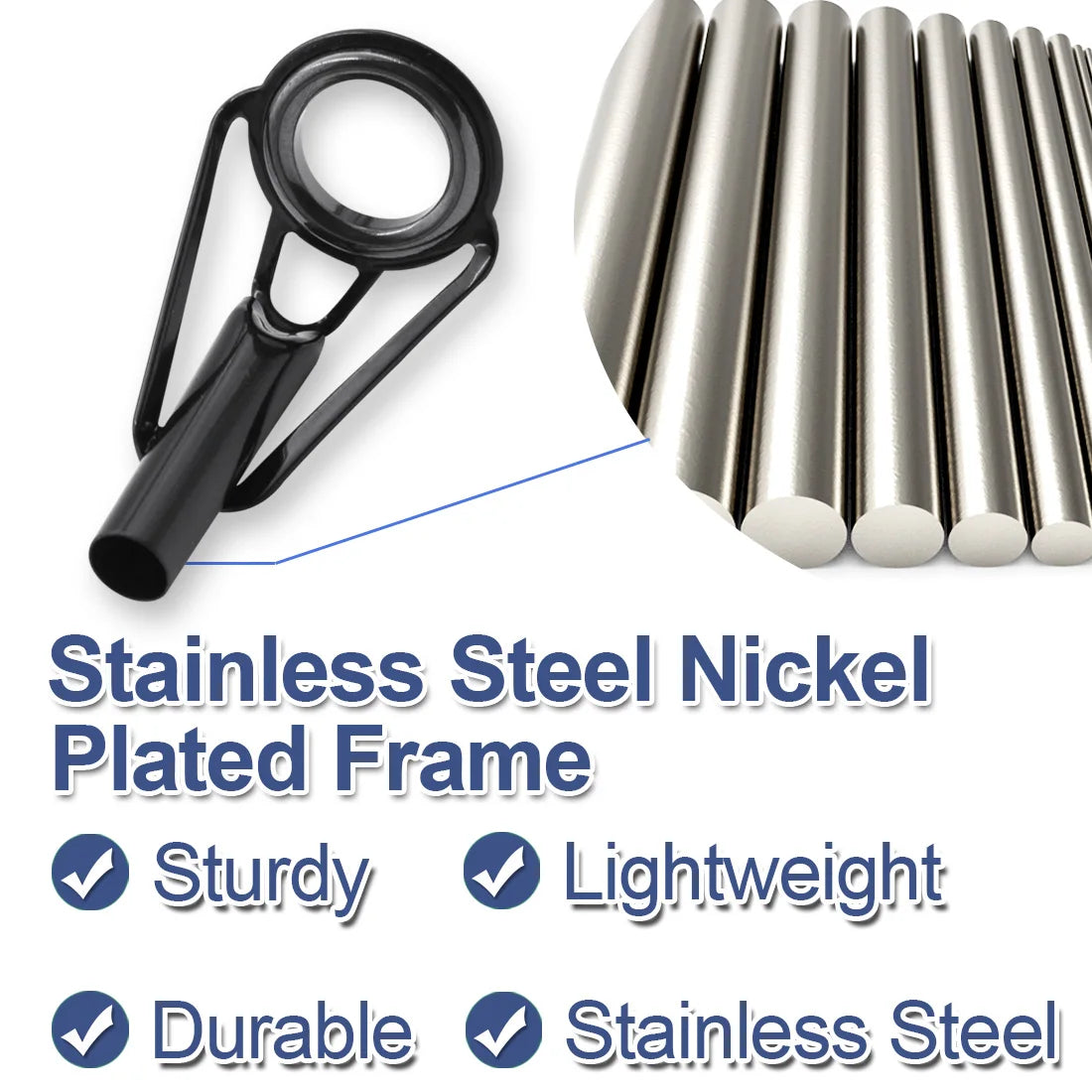 Stainless Steel Fishing Rod Tip Repair Kit - HookUpCo.