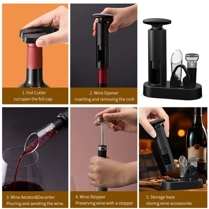 HookUpCo. Professional Waiters Corkscrew Set