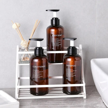 HookUpCo. Refillable Bathroom Soap Dispenser Set
