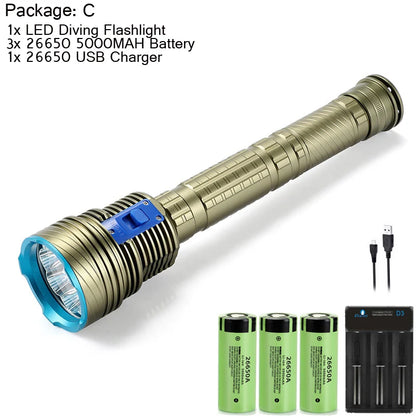 HookUpCo. Waterproof Diving Flashlight