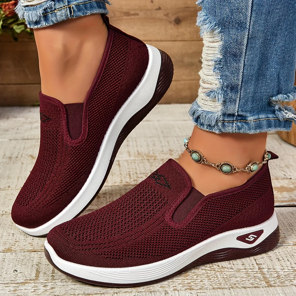 HookUpCo. Women's Soft Casual Sneakers for Effortless Style