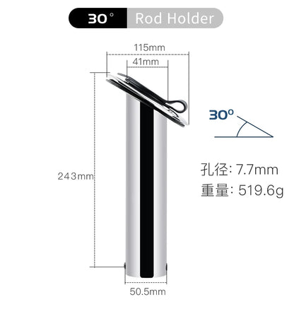 HookUpCo. Stainless Steel Flush Mount Rod Holders - HookUpCo.