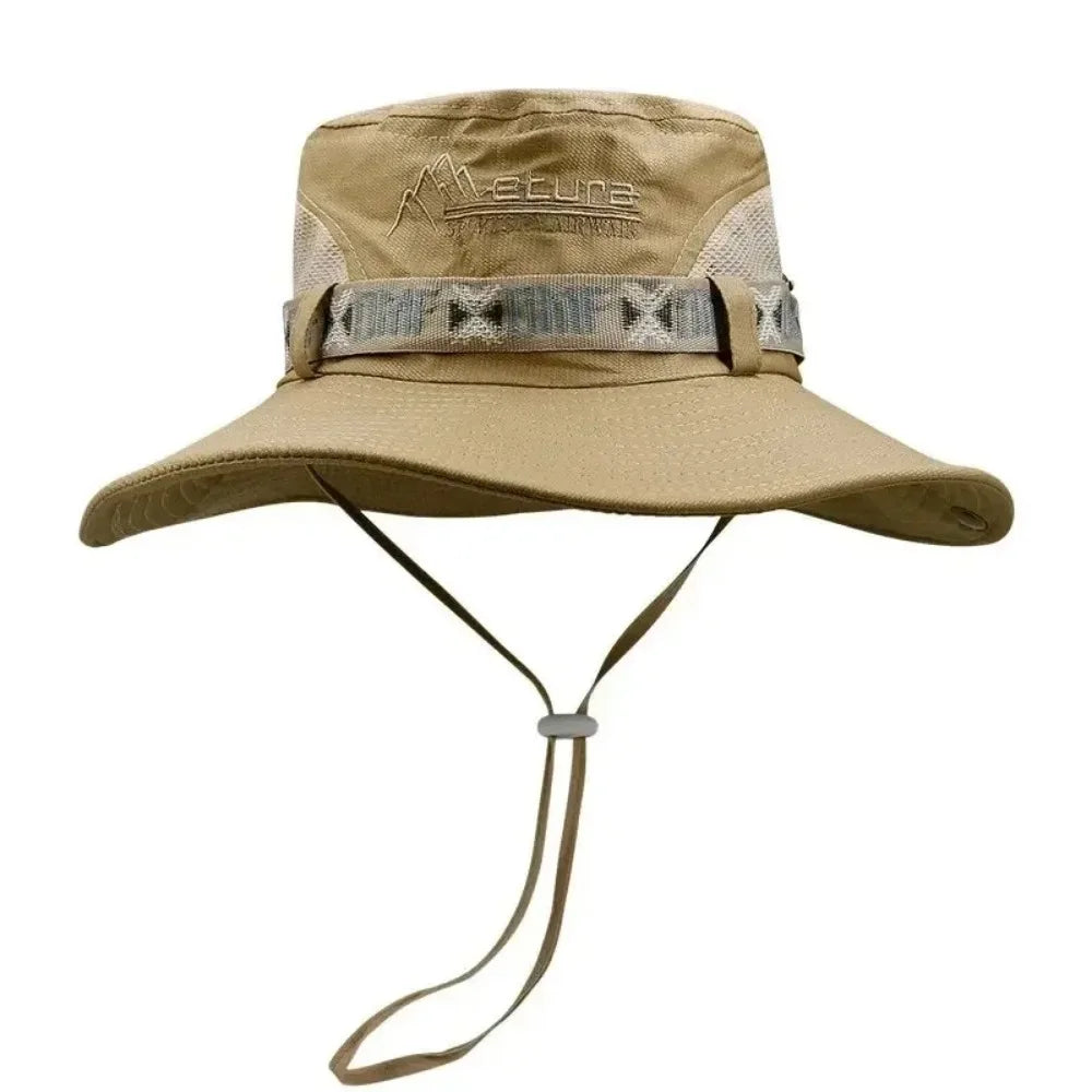 UV-Protective Panama Fisherman's Hat for Outdoor Adventures