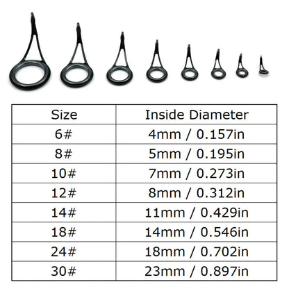 Telescopic Fishing Rod Repair Kit - 105 Pieces