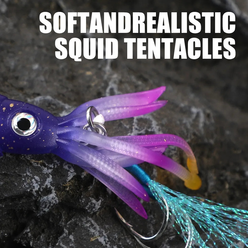 HookUpCo. 40g Squid-Design VIB Lure for Fishing