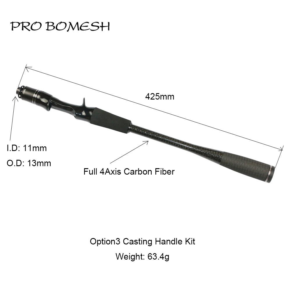 HookUpCo. Carbon Fiber Taper Grip Fishing Handle - HookUpCo.