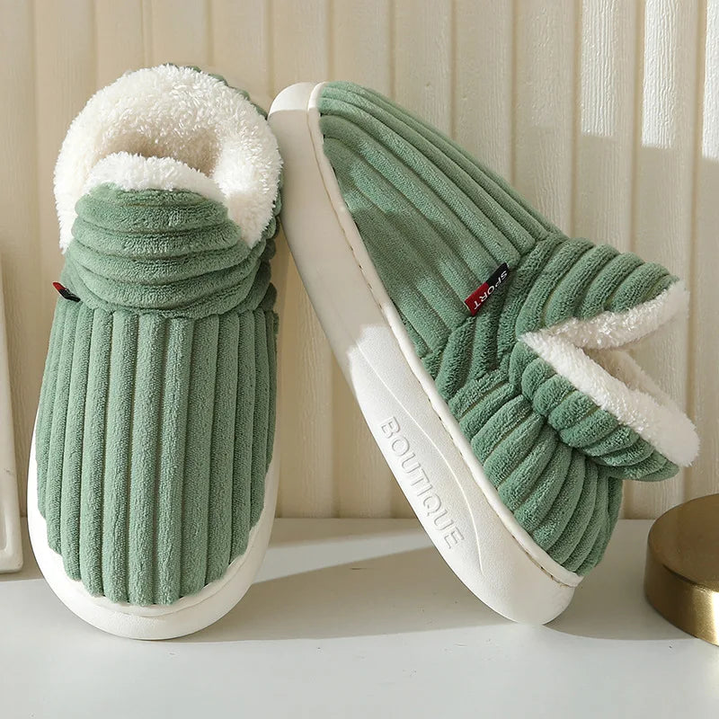 HookUpCo. Plush Winter Slippers for Women - Cozy & Warm