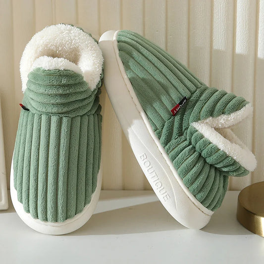 HookUpCo. Plush Winter Slippers for Women - Cozy & Warm