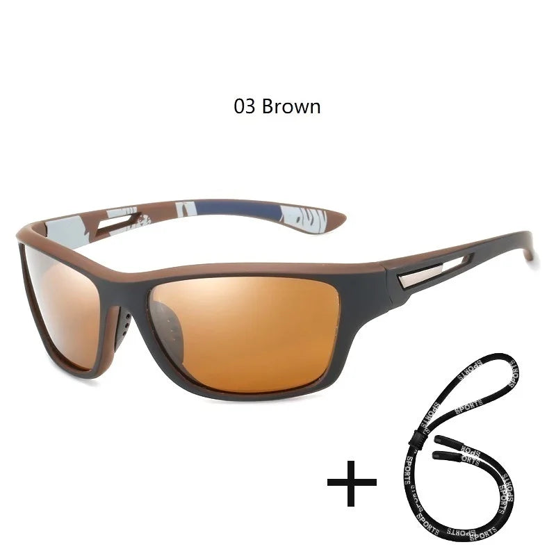 Men's Polarized Fishing Outdoor Sunglasses with Chain