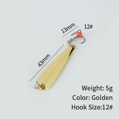 HookUpCo. Winter Ice Fishing Metal Jig Lures
