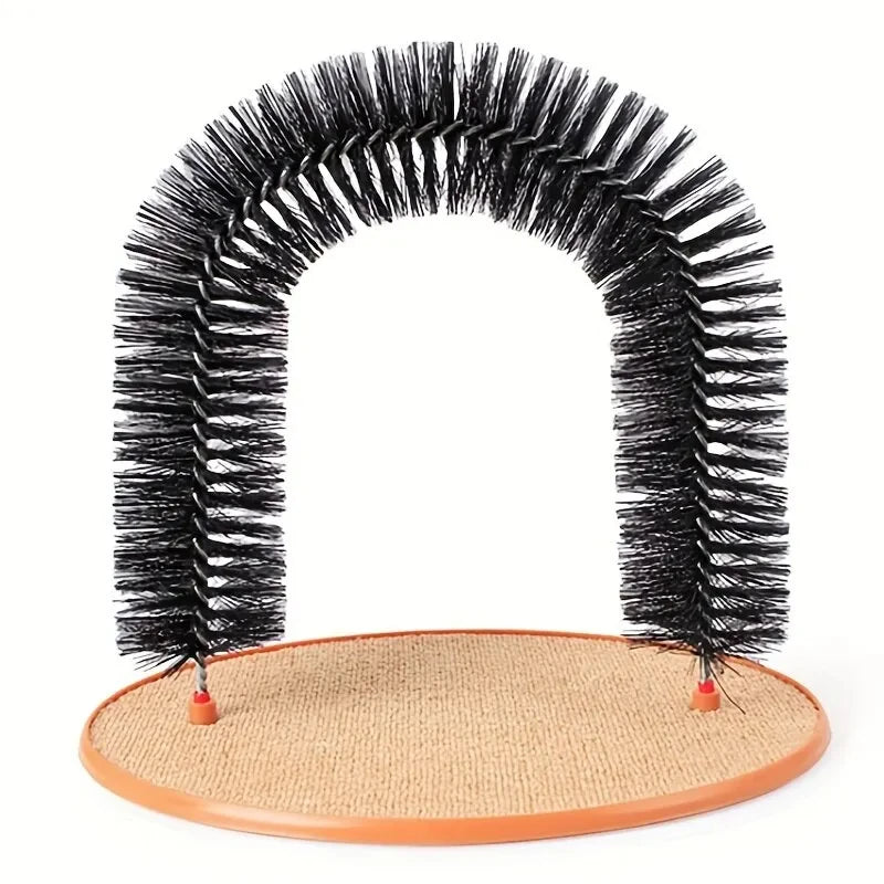 HookUpCo. Cat Grooming Arch with Scratching Pad